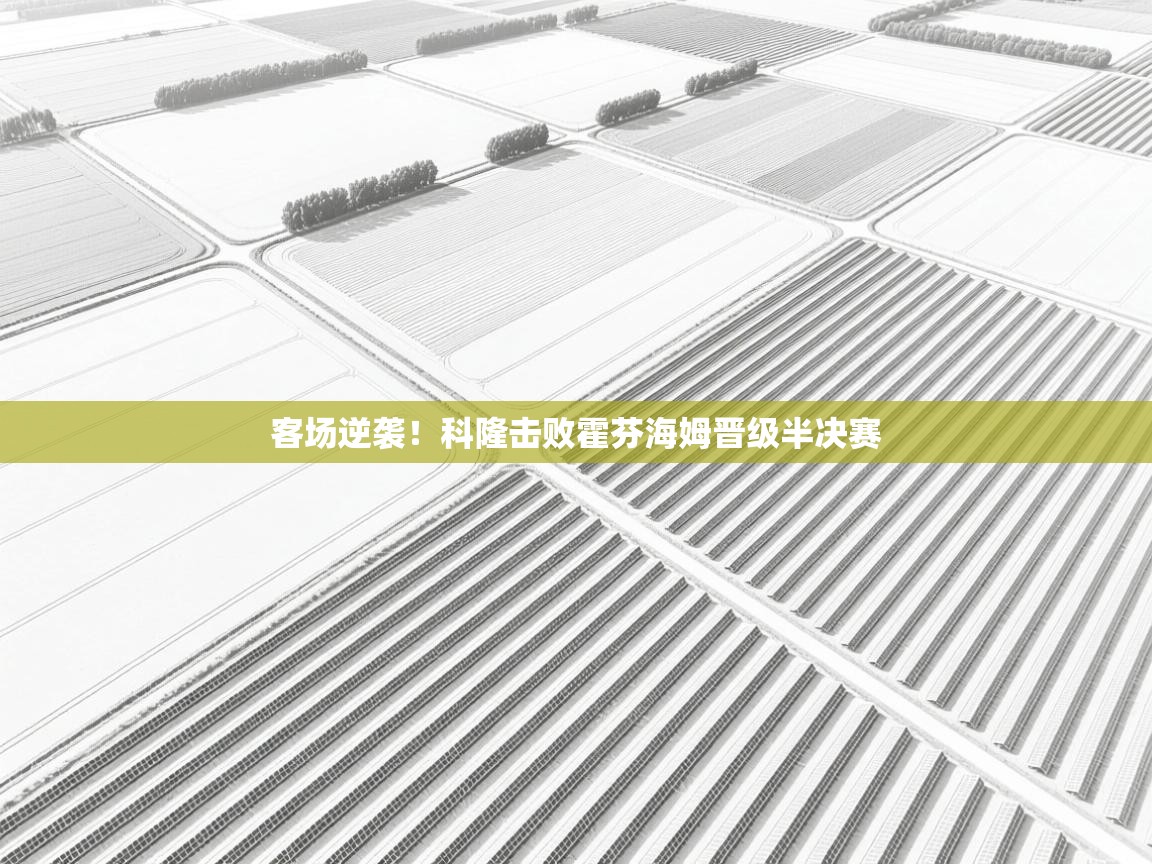 客场逆袭！科隆击败霍芬海姆晋级半决赛